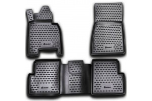 Novline Σετ Πατάκια Σκαφάκι 4τμχ από Λάστιχο για Mercedes-Benz C Class W204/W205