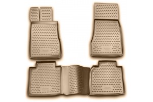 Novline Σετ Πατάκια Σκαφάκια 4τμχ από Λάστιχο για Mercedes-Benz C Class W220 1998-2005