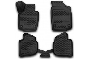 Novline Σετ Πατάκια 4τμχ από Λάστιχο Skoda Rapid