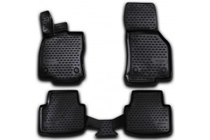 Μαρκε Πατακια Σε Σκαφη Tpe Λαστιχο Για Skoda Octavia 3 A7 Active / Ambition Style 2013-2020 / Octavia A8 2020+ΣΕ Μαυρο Χρωμα Novline - 4 ΤΕΜ.