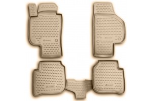 Novline Σετ Πατάκια 4τμχ από Λάστιχο για Skoda Superb 02/2009+