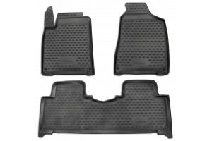 Novline Σετ Πατάκια 3τμχ από Λάστιχο για Ssangyong Korando 2010+