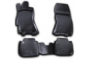 Novline Σετ Πατάκια Σκαφάκια 4τμχ από Λάστιχο για Subaru Legacy 2010