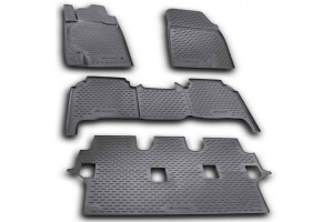 Novline Πατάκια Λάστιχο {Καουτσούκ} Μαρκέ Για Toyota Landcruiser 200 11/2007+5ΤΕΜ. NLC.48.17.211K/NV