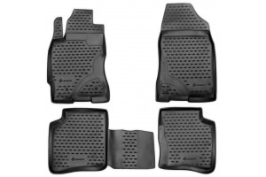 Novline Σετ Πατάκια Σκαφάκι 4τμχ από Λάστιχο για Toyota Prius 2003-2009