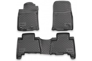 Novline Πατάκια Λάστιχο {Καουτσούκ} Μαρκέ Για Toyota Landcruiser 150 2013>2015 4ΤΕΜ. NLC.48.74.211K/NV