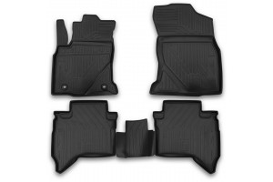 Μαρκε Πατακια Σε Σκαφη Tpe Λαστιχο Για Toyota Hilux 4D 08/2015+ΣΕ Μαυρο Χρωμα Novline - 4 ΤΕΜ.