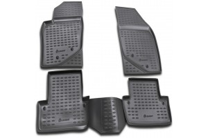 Novline Σετ Πατάκια Σκαφάκια 4τμχ από Λάστιχο για Volvo S60 2000-2010