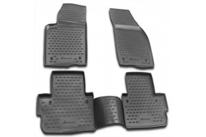 Novline Σετ Πατάκια Σκαφάκια 4τμχ από Λάστιχο για Volvo C30 2006