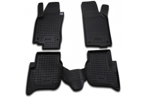 Novline Σετ Πατάκια Σκαφάκι 4τμχ από Λάστιχο για Volkswagen Golf Plus 02/2005+