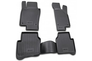 Novline Σετ Πατάκια Σκαφάκια 4τμχ από Λάστιχο για Volkswagen Passat CC 06/08+