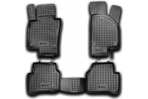 Novline Σετ Πατάκια Σκαφάκια 4τμχ από Λάστιχο για Volkswagen Passat 2011