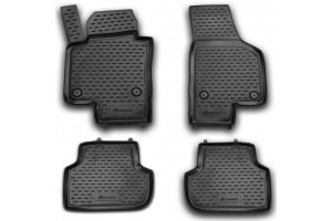 Novline Σετ Πατάκια Σκαφάκια 4τμχ από Λάστιχο για Volkswagen Jetta 2011