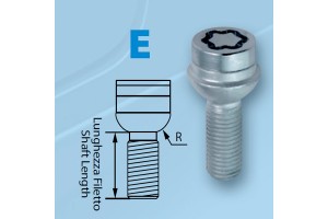 Lampa Μπουλόνια Ασφαλείας Σφαιρικά 14x1.5 31.80mm με κλειδί 17mm 4τμχ