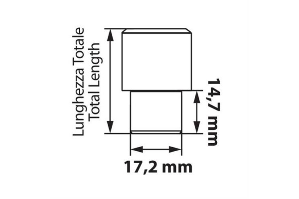 Lampa Μπουλόνια Ασφαλείας Ίσια 12x1,5 15/35mm για Κλειδί No 21