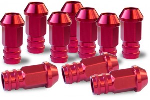 Simoni Racing Παξιμάδια Κωνικά 12x1.25/50mm/Κοκκινο με κλειδί 19mm 10τμχ