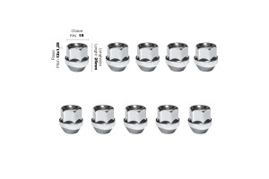 Παξιμαδι Κωνικο 12χ1,25 (25mm) (19) 10ΤΕΜ.