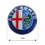 Αυτοκολλητα Ζαντων Alfa Romeo 6cm Μπλε Σμαλτου 4ΤΕΜ.