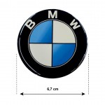 Race Axion Αυτοκόλλητα Σήματα Χρωμίου BMW 6.7cm για Ζάντες Αυτοκινήτου 4τμχ