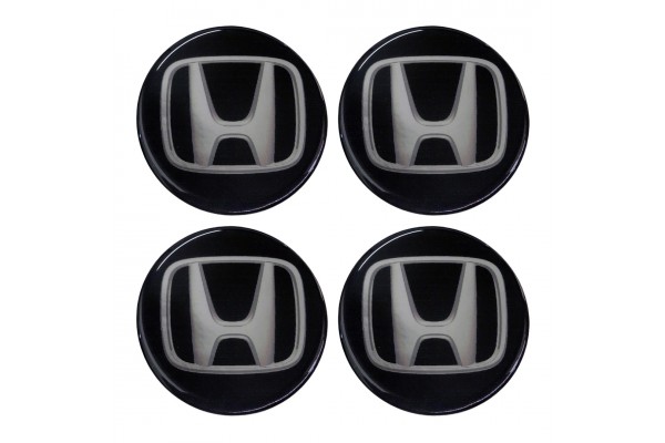 Americat Αυτοκόλλητα Σήματα Honda 6cm για Ζάντες Αυτοκινήτου 4τμχ