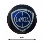 Americat Αυτοκόλλητα Σήματα Lancia 6cm για Ζάντες Αυτοκινήτου 4τμχ