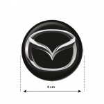 Americat Αυτοκόλλητα Σήματα Mazda 6cm για Ζάντες Αυτοκινήτου 4τμχ