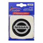 Race Axion Αυτοκόλλητα Σήματα Χρωμίου Nissan 7.2cm για Ζάντες Αυτοκινήτου 4τμχ
