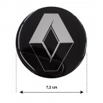 Race Axion Αυτοκόλλητα Σήματα Renault 7.2cm για Ζάντες Αυτοκινήτου σε Μαύρο Χρώμα 4τμχ