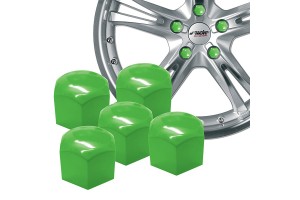 Simoni Racing Καπάκια Μπουλονιών Ζαντών Πράσινα Γυαλιστερά 17" 20τμχ