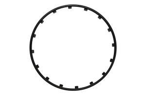 Lampa Διακοσμητικά Δαχτυλίδια Ζάντας 15'' 4τμχ Μαύρα