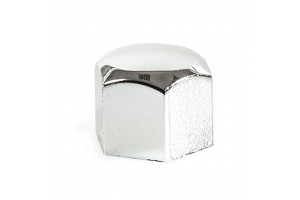 AMiO Καπάκια Μπουλονιών Χρώμιο 17mm 21τμχ