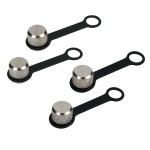 Lampa Καπάκια Βαλβίδων Safety Cap Μαύρο 4τμχ
