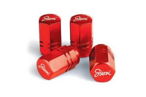 Simoni Racing Καπάκια Βαλβίδων Exagonal Κόκκινο 4τμχ