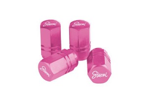 Simoni Racing Καπάκια Βαλβίδων Exagonal Ροζ 4τμχ