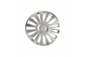 AMiO Τάσι Αυτοκινήτου Hubcap Luxury 1τμχ 15" Ασημί