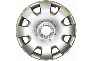 Croatia Cover Σετ Τάσια Αυτοκινήτου VW Caddy/Polo/Golf 4τμχ 14" Ασημί