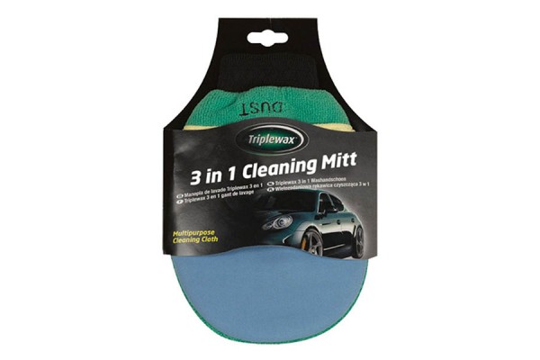 Car Plan 3in1 Cleaning Mitt Συνθετικό Πανί Καθαρισμού Αυτοκινήτου