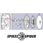 Lampa Αντάπτορας 17mm για Spikes Spider Αλυσίδες 2Τμχ