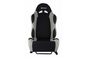 Carman R-Speed Κάθισμα Υφασμάτινο Μαύρο-Γκρι Δεξί