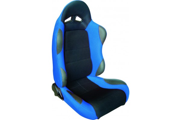 R Speed Κάθισμα Ύφασμα Αριστερό Μαύρο-Μπλε