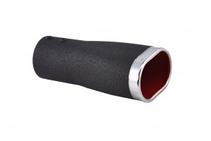 Nuova Meyster Μπούκα Εξάτμισης Μαύρη Οβάλ 50-60mm