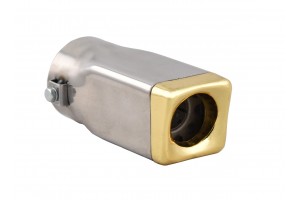 Carman Μπούκα Εξάτμισης Τετράγωνη Χρυσαφί Universal