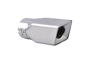 Carman Μπούκα Εξάτμισης Διακοσμητικό Τετράγωνο Ασημί