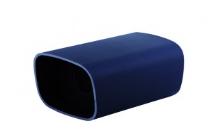 Hjs Μπούκα Εξάτμισης Τετράγωνη 39-44x120mm