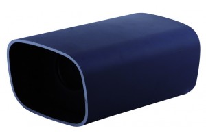 Hjs Μπούκα Εξάτμισης Τετράγωνη 44-49x180mm