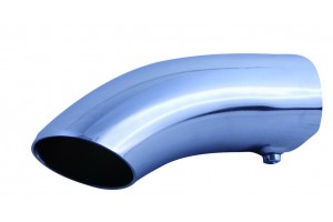 Hjs Μπούκα Εξάτμισης Χρωμίου 39-43x140mm