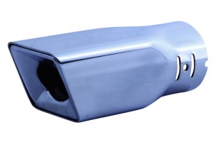 Carman Μπούκα Εξάτμισης Τετράγωνη Χρώμιο Universal