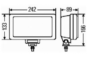 Hella Φανός Jumbo 220 Kίτρινο με Καρφί