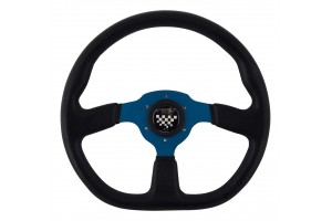 Τιμονι X1 PU ΜΑΥΡΟ-ΜΠΛΕ Λαμες