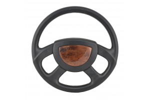 SWM Τιμόνι 040 Δερμα Γκρι